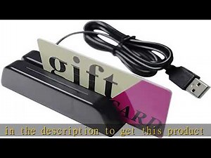 ETEKJOY USB Magnetic Credit Card Reader 3-Track POS Swipe Card Reader MSR123
