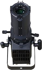 IMRELAX 60W COB LED Ellipsoidal Profile Spotlight Manual Zoom 3200K Warm White Stage Light 1/2 Channel DMX Control for TV Station/Theater/Church