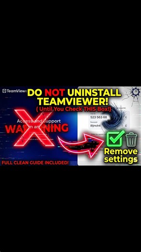 How to UNINSTALL TeamViewer (Remove ALL Files!) 🗑️