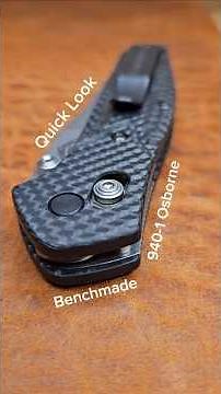 Quick Review of the Benchmade 940 Osborne in S90V blade steel and carbon fiber.