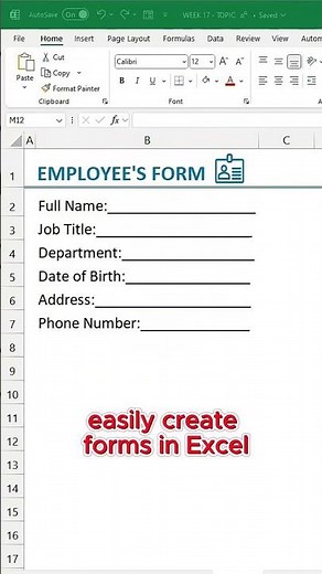 Automate Form Underlines in Excel Like a Pro!