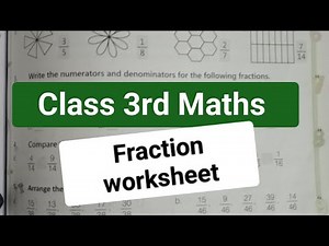 Class 3 Maths| Fraction Worksheet for class 3|Class 3rd Fraction |Class 3 Maths Worksheet |Grade 3