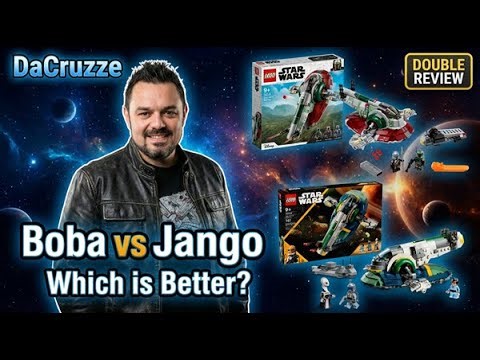 ⚔️ BOBA FETT vs JANGO FETT STARSHIPS - Double LEGO Review & Comparison!