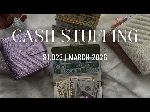 Cash Envelope Stuffing $1,023! | March 2026