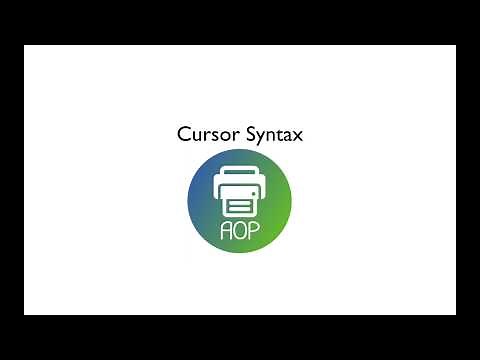 APEX Office Print (AOP) - Cursor Syntax Tutorial