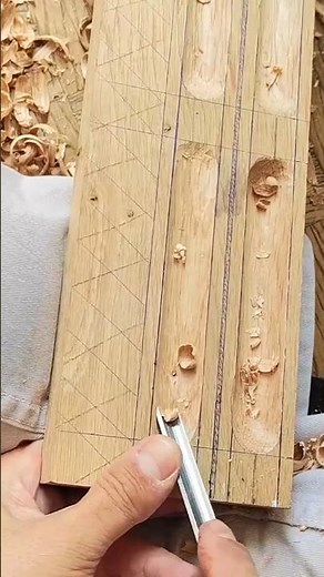 Making a native American flûte. #woodcarving #woodcraft #flute