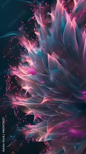 A dazzling display of abstract fireworks crafted with precision and geometry for a truly unique experience. Stock Video