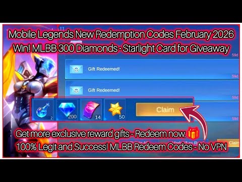 Mobile Legends New Redemption Codes February 7, 2026 - MLBB Diamonds Redeem Codes + MLBB x KOF 2026