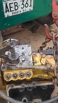 Caterpillar 3208 tiempo de bomba y motor