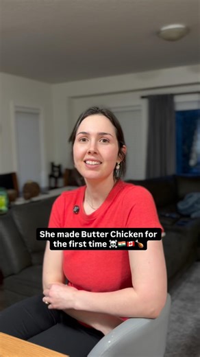 My Canadian wife made butter chicken for the first time 😂🇮🇳🇨🇦🍗