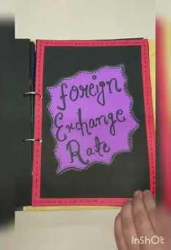 class XII Economics project on Balance of payments and Foreign Exchange