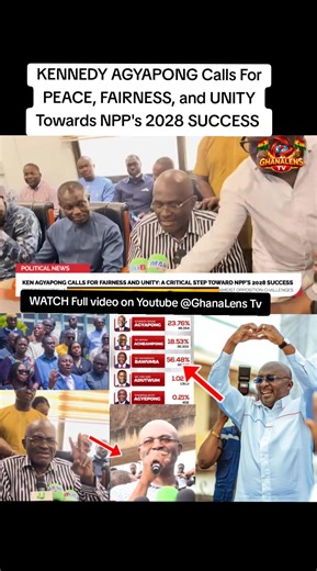 Kennedy Agyapong: Peace, Fairness, Unity for NPP's 2028 Success