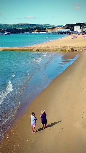 Sandown Beach | Isle of Wight | England | UK | #Travel #Tourism | DJI Drone | Seaside Aerial Views
