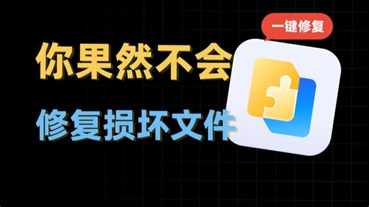 文件损坏别急着删！这款“数据修复黑科技”真能起死回生？