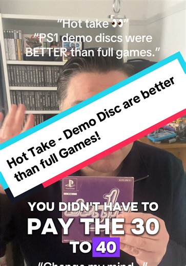 Hot Take: PS1 Demo Discs Were Better Than Full Games 🔥 “Hot take 👀” “PS1 demo discs were BETTER than full games.” “Change my mind…” Description: Hot take… PS1 demo discs were sometimes better than the full games. You’d play the same demo over and over, trying to squeeze every second out of the time limit. For a lot of us, demo discs from Official UK PlayStation Magazine were how we discovered new games. Anyone else replay demos more than the actual game? Example Games to Mention in Video: Meta
