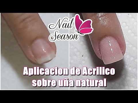 Acrilico en uñas naturales para principiantes base completa