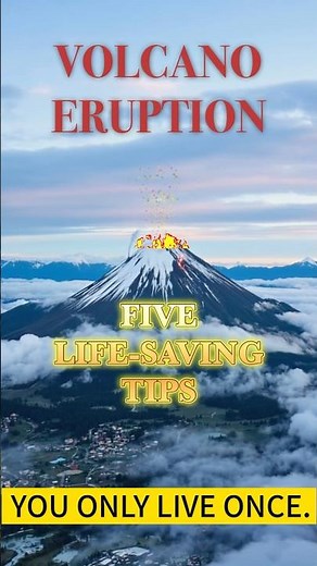 POWERFUL 🌋 VOLCANO ERUPTION: WHAT ARE THE 5 LIFE-SAVING TIPS YOU NEED TO KNOW! #volcano #knowledge