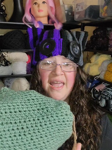 why weave in your ends? cant i just tuck my ends into the inside while i wear it? 🤣😭 both hats patterns by me! #crochetpattern #crochetinspo #funny #beaniepattern #crochettok