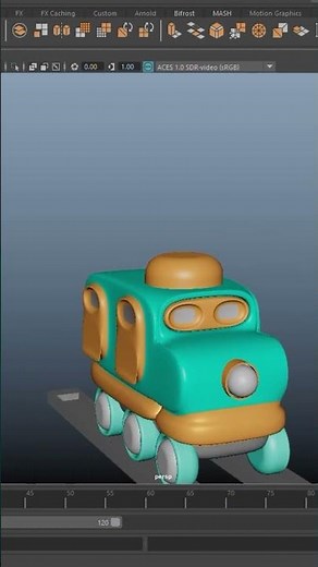 “Cartoon Toy Train Modeling in Maya #AutodeskMaya #ToyTrain #3DModeling #CartoonModeling"