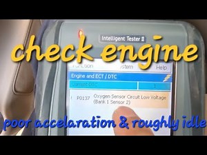 How to fix Fault Code P0137 Oxygen sensor circuit low voltage, poor acceleration and roughly idle.