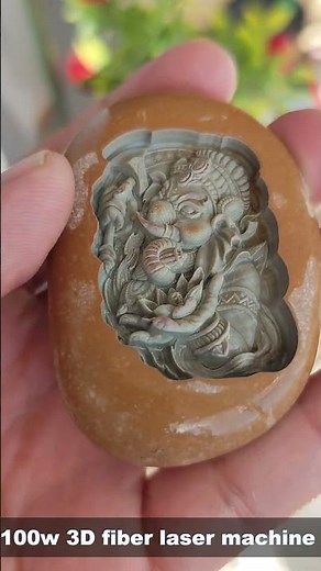 Grabado láser profundo en piedra, máquina láser con enfoque automático 3D para grabar en piedra