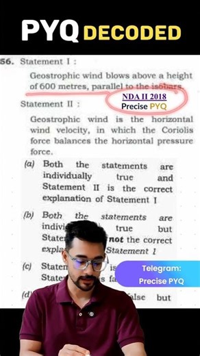 Ch 10 | 2.Geostrophic Winds | PYQ | Physical Geography