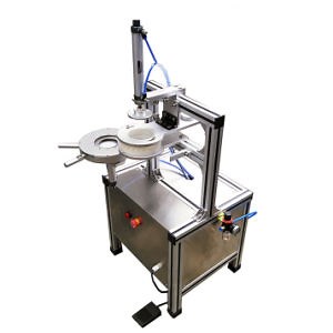 [Hot Item] Semi Auto Pneumatic Manual Wrapping Packaging Pleating Machine for Packing Round Soap