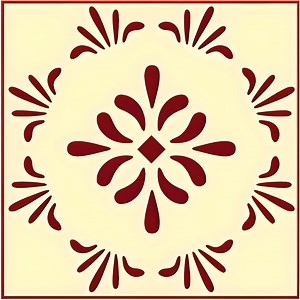 Colonial Motif 2 Stencil -- 7.5" X 7.5" - 10 Mil Mylar, Wall Pillow Sign Traditional Mylar Stencils - the Artful Stencil - Etsy