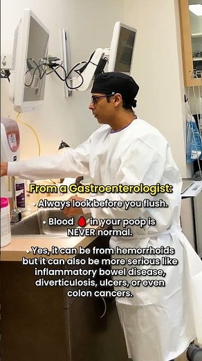 As a gastroenterologist, I always say: look before you flush ‼️⚠️
