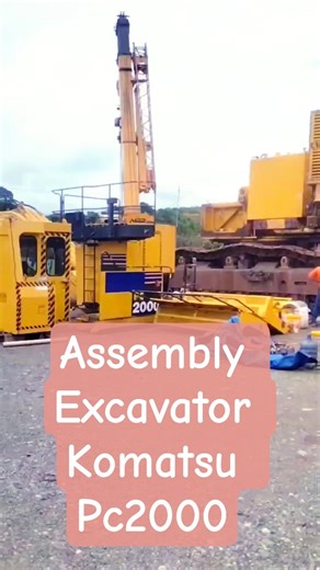 logistic project .Assembly excavator Komatsu pc2000