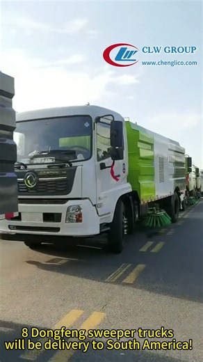 Sweeper trucks delivery to South America!