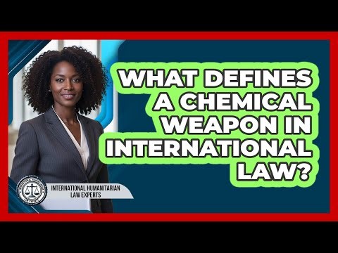 What Defines A Chemical Weapon In International Law?
