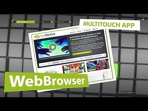 Interactive Digital Signage Software: MultiTouch App WebBrowser