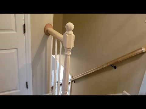 How to install newell post and handrail
