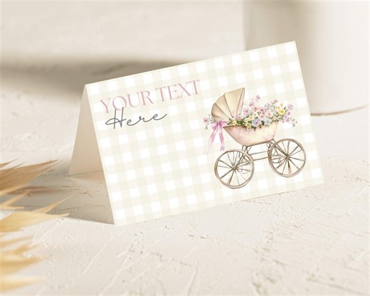 Baby in Bloom Food Labels, Printable Tent Cards, Baby Shower Decor, Place Cards, Buffet Table Signs, 2 Sizes Included - Etsy