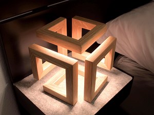 White Oak Bedside Lamp, Modern Table Lamp, 7" Accent Cube Lamp, Walnut Desk Lamp, Table Lamp, Desk Light, Nightlight LED Lamp, Office Lamp - Etsy UK