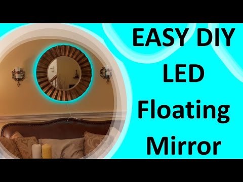 How I turned my mirror into an LED Floating Mirror