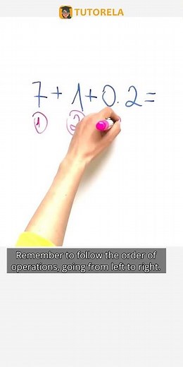 Mastering Basic Addition: Solve 7 + 1 + 0.2 #Math #TheOrderOfOperations