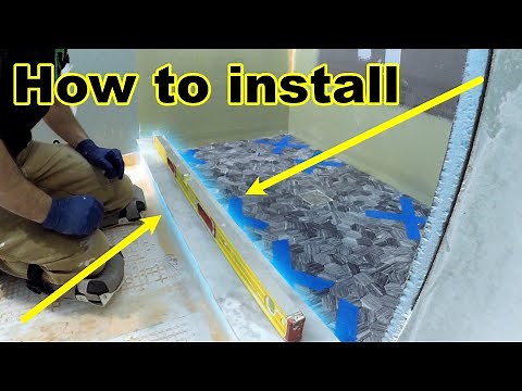 Marble shower curb top