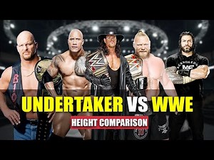 Undertaker vs All WWE Wrestlers | Real Height Comparison (2025)