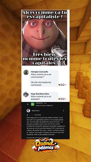 Alors comme ca tu es capitaliste #drole #humour #funny #memes #viralshort