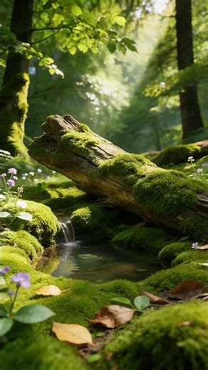 Sunny Forest Relaxation 🌿 Stream & Birds #ASMR #DeepSleep #NatureSounds