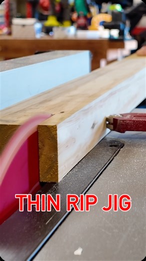 I waited TOO long for this… 👇 Purchasing a thin-rip jig that is… I got this one off Amazon from @sakerplus_us because it had good reviews and didn’t break the bank. I didn’t want to be pinching a 1/2” or 1/4” rip off of these 8ft pieces up against my fence. I need to make a whole bunch of these strips to help secure the plastic on the greenhouse build, and this made the work WAY easier. Just gos to show that sometimes adding a small tool to the tool belt goes a long way. As usual I’m running a 