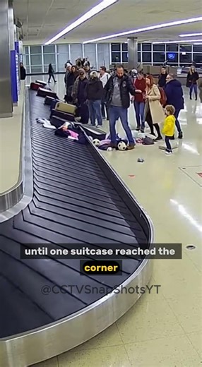 Suitcase EXPLODES on Airport Baggage Claim | Caught on CCTV #CCTV #AirportCCTV #SecurityFootage