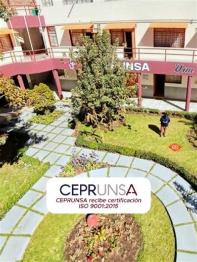 💙 CEPRUNSA obtuvo la certificación internacional ISO 9001:2015, otorgada por AENOR, que reconoce la calidad y mejora continua de sus procesos. Continuamos avanzando con estándares internacionales y reafirma su compromiso con una educación preuniversitaria de calidad. #ceprunsa #unsa #viral #ingreso #peru