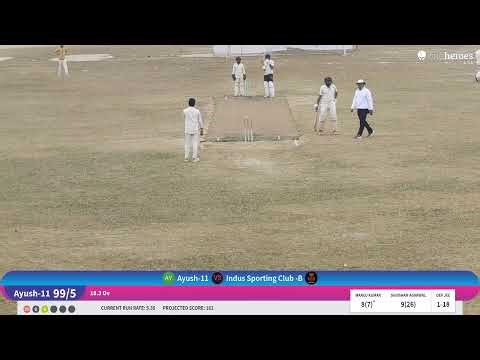 MATCH -08 Ayush-11 vs Indus Sporting Club -B live cricket match | ARARIA DISTRICT CRICKET LEAGUE