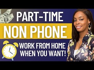 7 Remote PART TIME NO PHONES Work at Home Jobs Online