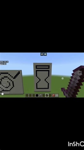 I build hidden sand village🏜 symbol in Minecraft #minecraftshorts #minecraft #trending shorts