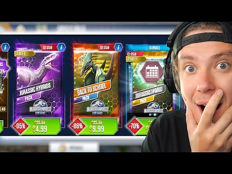 Opening Discount Card packs in Jurassic World The Game