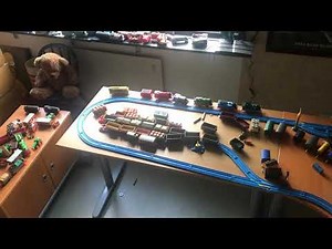 New tomy/trackmaster layout on table